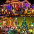 thumbnail image 3 of Nordic Hygge 100FT 50 LED Indoor Outdoor Christmas String Light for House Roof Patio Tree, Multicolor, 3 of 8