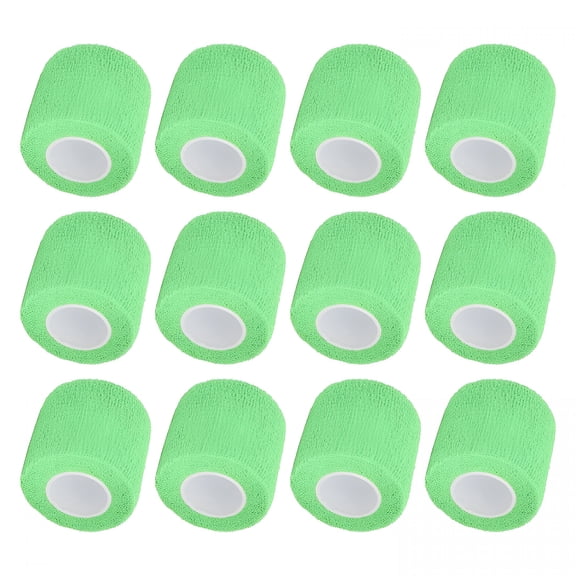 CCOCC 2026 New Tattoo Grip Tape,12 Pcs 2"X 5 Yards Tattoo Grip Cover Wrap for Tattoo Machine Handle Grip Tape,Phosphor Green