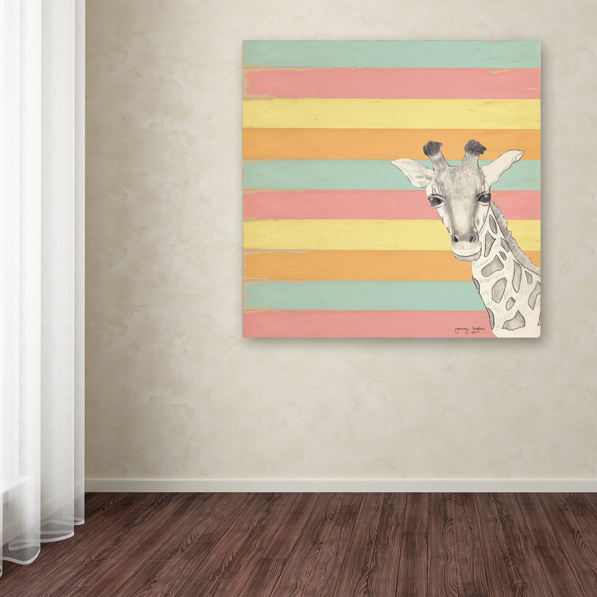Trademark Fine Art 'Giraffe 1' Canvas Art by Tammy Kushnir