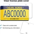 thumbnail image 2 of CUITING License Plate Cover Clear Plastic with Screws and Caps Sturdy License Plate Protector 2-Pack, 2 of 7