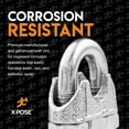 thumbnail image 2 of Wire Rope Clamp for Stainless Steel Wire Rope - 5/16" Galvanized U Bolt Style Cable Clips - For Guy Line, Metal Fence, Antenna, Clothesline, Rigging Hardware, Batting Cage - by Xpose Safety Pack of 48, 2 of 5