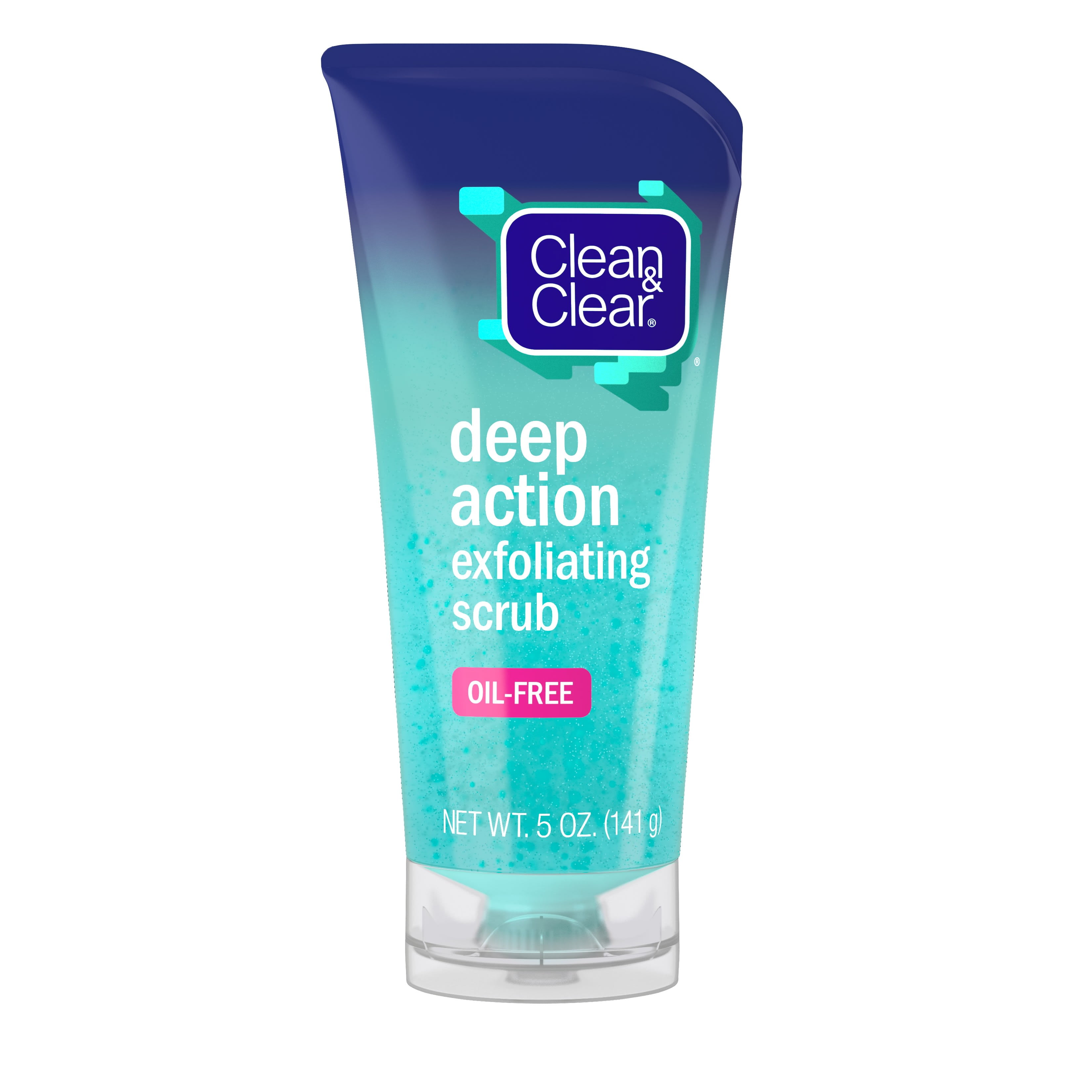 Clean & Clear Oil-Free Deep Action Exfoliating Facial Scrub, 5 oz