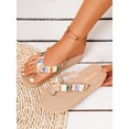 thumbnail image 1 of Fashionable Women'S Colorful Woven Floral Design Thick-Soled Slipper, Lightweight & Comfortable For Vacation, 1 of 5