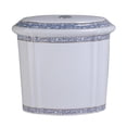 thumbnail image 3 of Renovators Supply Blue and White Toilet Tank for Item 32816, 3 of 8
