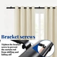 thumbnail image 5 of ZOPZO Adjustable Curtain Rod with Threaded Connection and End Caps, Black, 30-62 inch, for Window and Eyelet Curtains, 5 of 8