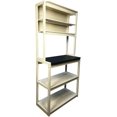 thumbnail image 2 of 31.5" White And Black 5-Tier Bakers Rack - Kitchen Storage, Microwave Stand, Coffee Bar, 2 of 8