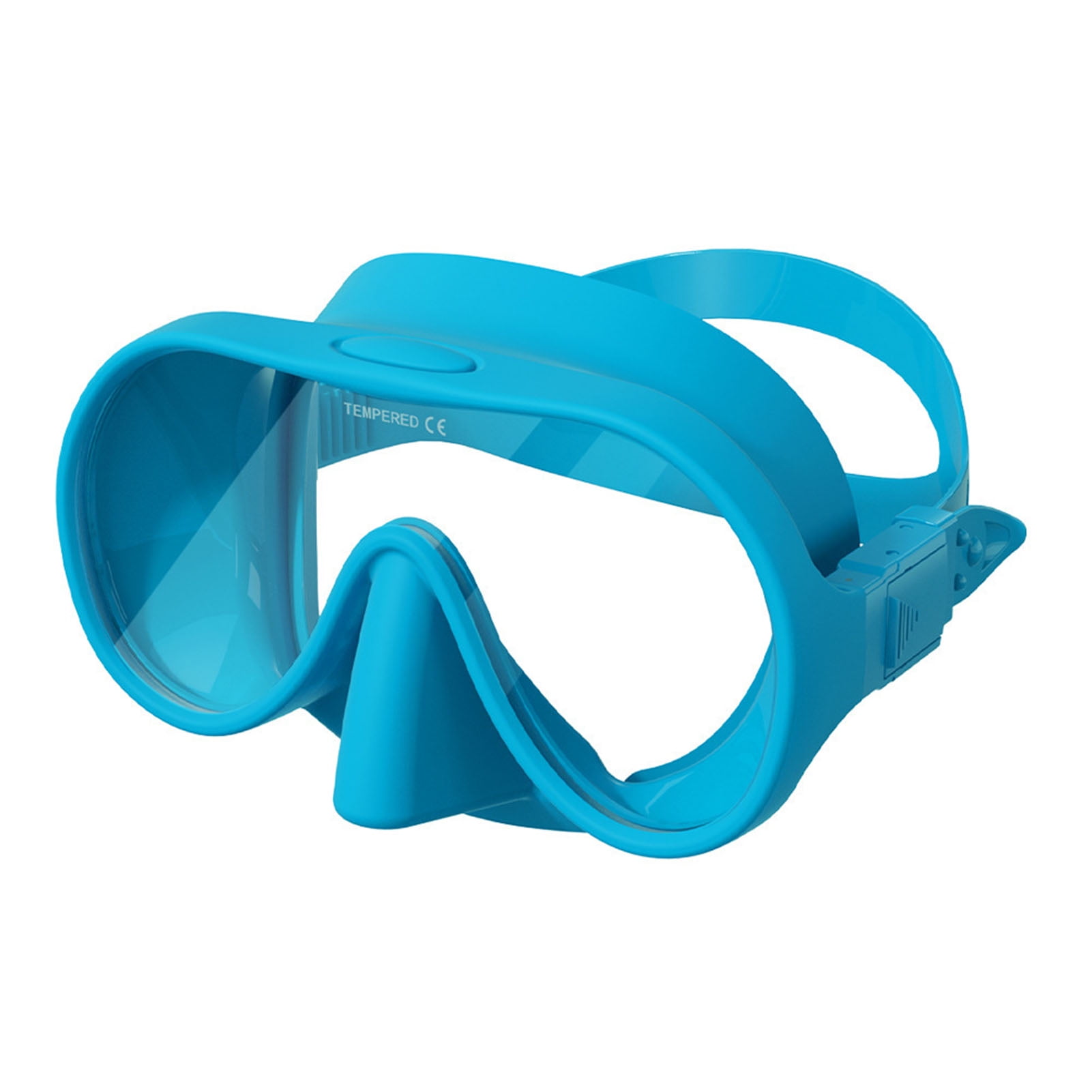 Lunettes De Plongée Grand Angle – Verre Trempé, Anti-buée, Joint Silicone, Réglable, Pour Apnée Et Natation