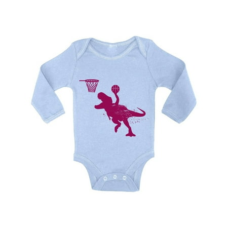 

Awkward Styles Basketball Dinosaur Baby Bodysuit Long Sleeve Basketball One Piece Top for Baby Dinosaur Bodysuit Basketball Fans Dinosaur Basketball Long Sleeve One Piece Top Dinosaur Gifts for Baby