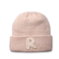 thumbnail image 1 of Knit Cuffed Beanie Winter Hats With Soft Wool Hip-hop Lightweight R Pattern Headcovers For Home Office Travel School Hiking, 1 of 3