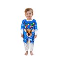 thumbnail image 1 of Christmas Family Pajama Matching Set Elk Print T-shirt Tree Pants, 1 of 9