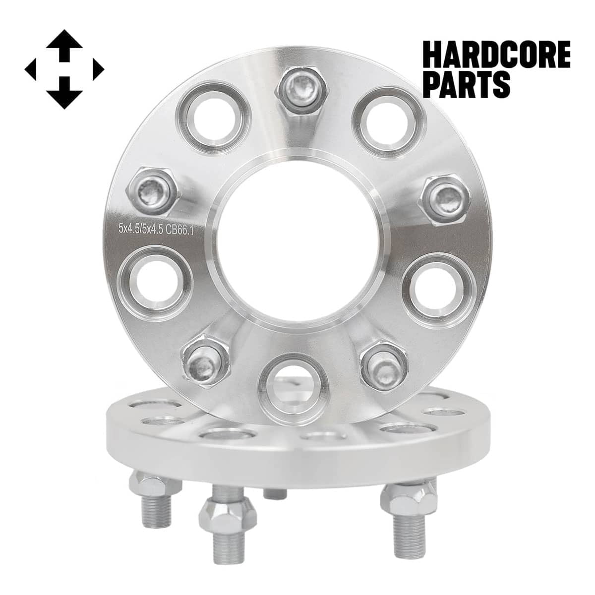 2 QTY Wheel Spacers Adapters 15mm (15 millimeter) for 5x4.5 (5x114.3