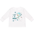 thumbnail image 3 of Inktastic Let It Snow Snowman Boys or Girls Long Sleeve Toddler T-Shirt, 3 of 5