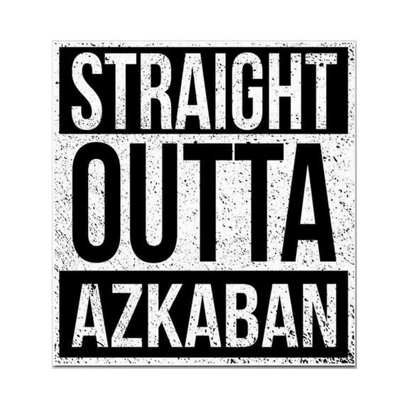 Straight Outta Azkaban Harry Potter Vinyl Decal Sticker | Cars Trucks Vans SUVs Laptops Walls Windows Cups | Full Color | 4.5 X 5 Inches | KCD2120