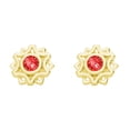 thumbnail image 1 of Arete para Mujer con Cristal Swarovski  en Forma de Solei– Bañado en Oro 14k– Arete Elegante y Brillante, Aretes de Mujer de Moda– Joyería para Mujer de Moda– Regalo especial Ortiz Espinosa Temporada, 1 of 8