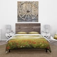 thumbnail image 2 of Designart 'Wild Poppies on Cloudy Background' Rustic Bedding Set - Duvet Cover & Shams, 2 of 4