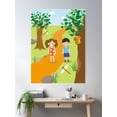 thumbnail image 2 of This Is An Illustration Of Summer Vacation With Children, Animal And Insects. Poster Wall Art, Modern Wall Decor, 24x36 UNFRAMED, 2 of 3