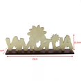 thumbnail image 2 of Clearance, Wooden Happy Bumper Festival Table Decorations, Orange Maple Leaf Cushaw Scarecrow Table Decorations Sign Fall Party Decorations, 2 of 2