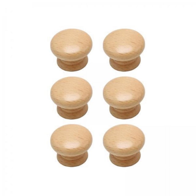 GUOOL 10xDrawer Tire Poignées Commode Meubles Garde-Robe Salle de Bain Armoire en Bois Boutons 6Pcs Convexe Rond
