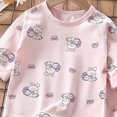 thumbnail image 4 of TOWED22 Infant Toddler Girl Cute Winter Clothes 2 Piece Long Sleeve Round Neck Sweatshirt and Pants Outfits Clothing(Light Purple,8-9 Y), 4 of 6