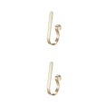 thumbnail image 2 of Toystoory Chimenea de Navidad Gancho Colgante ajustable Atmósferas Sock Hanger Festival Antideslizante Reutilizable Hooking Stocking Gold Oro 2piezas Toystoory CBP442929, 2 of 5