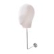 thumbnail image 3 of Cabeza de maniquí profesional portátil multiusos circunferencia de la cabeza 52,5 cm sombrero Blanco, 3 of 9