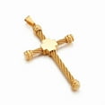 thumbnail image 6 of Fashion Cross Necklaces For Men 14K Yellow Gold Cross Jewelry Necklace, 6 of 7