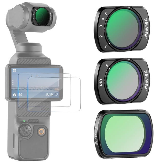 Juego de filtros NEEWER Magnetic ND compatibles con DJI Osmo Pocket 3