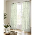 thumbnail image 5 of Sage Green Branches Sheer Curtains 84 Inch Length 2 Panels Set for Living Room/Bedroom, Vintage Art Farmhouse Kitchen Curtains Grommet Semi-Sheer Curtains Drapes Voile Window Treatments 42"x84"x2, 5 of 7