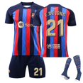 thumbnail image 2 of Barcelona 22-23 Barcelona Jersey Aubameyang No. 30 Gavid Perry No. 9 Lewandowski Kits de fútbol para niños Camiseta de fútbol-21-22 BmatwkZeng Bmatwk Jersey, 2 of 3