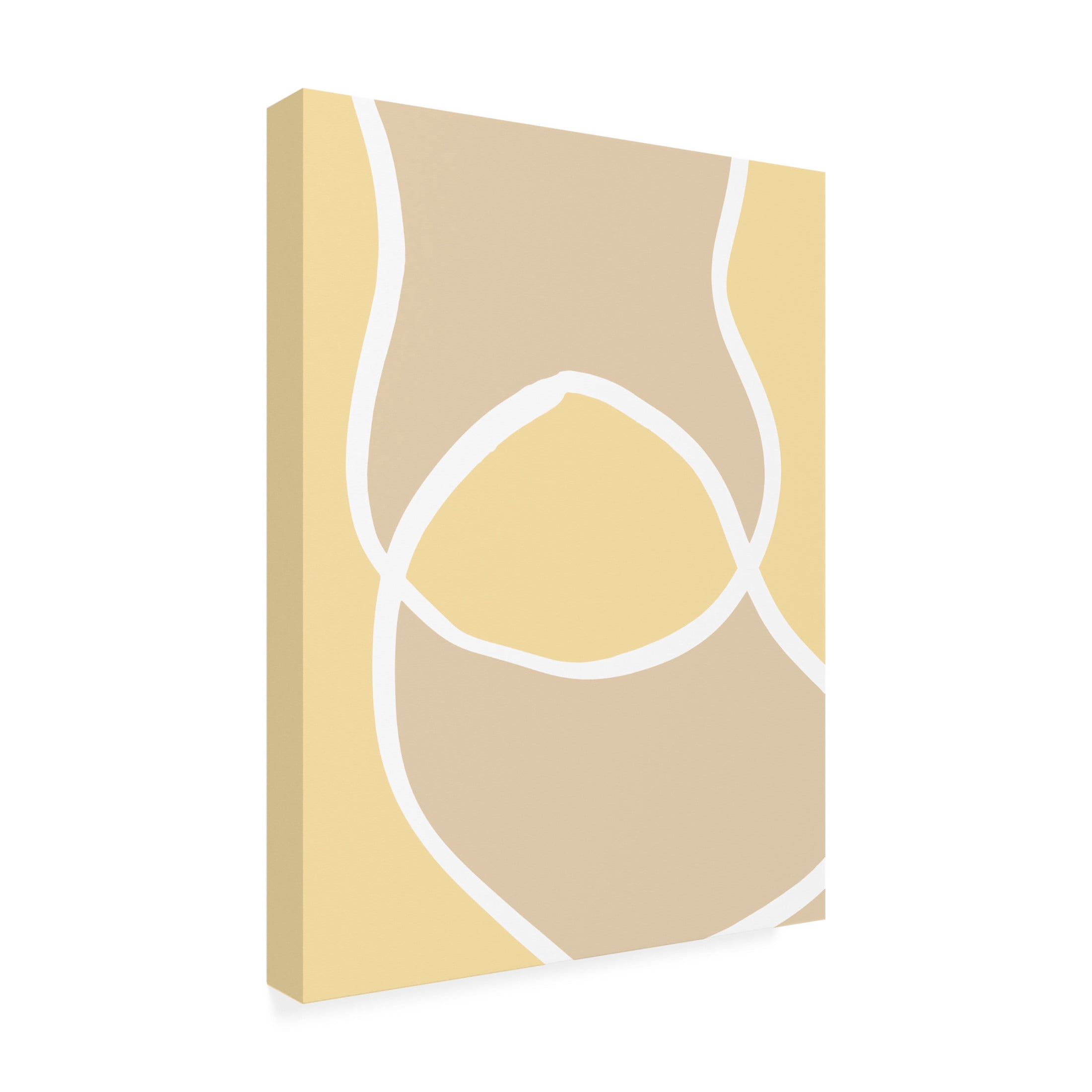 Trademark Fine Art Pictufy Studio Shape 12 Yellow Canvas Wall Art