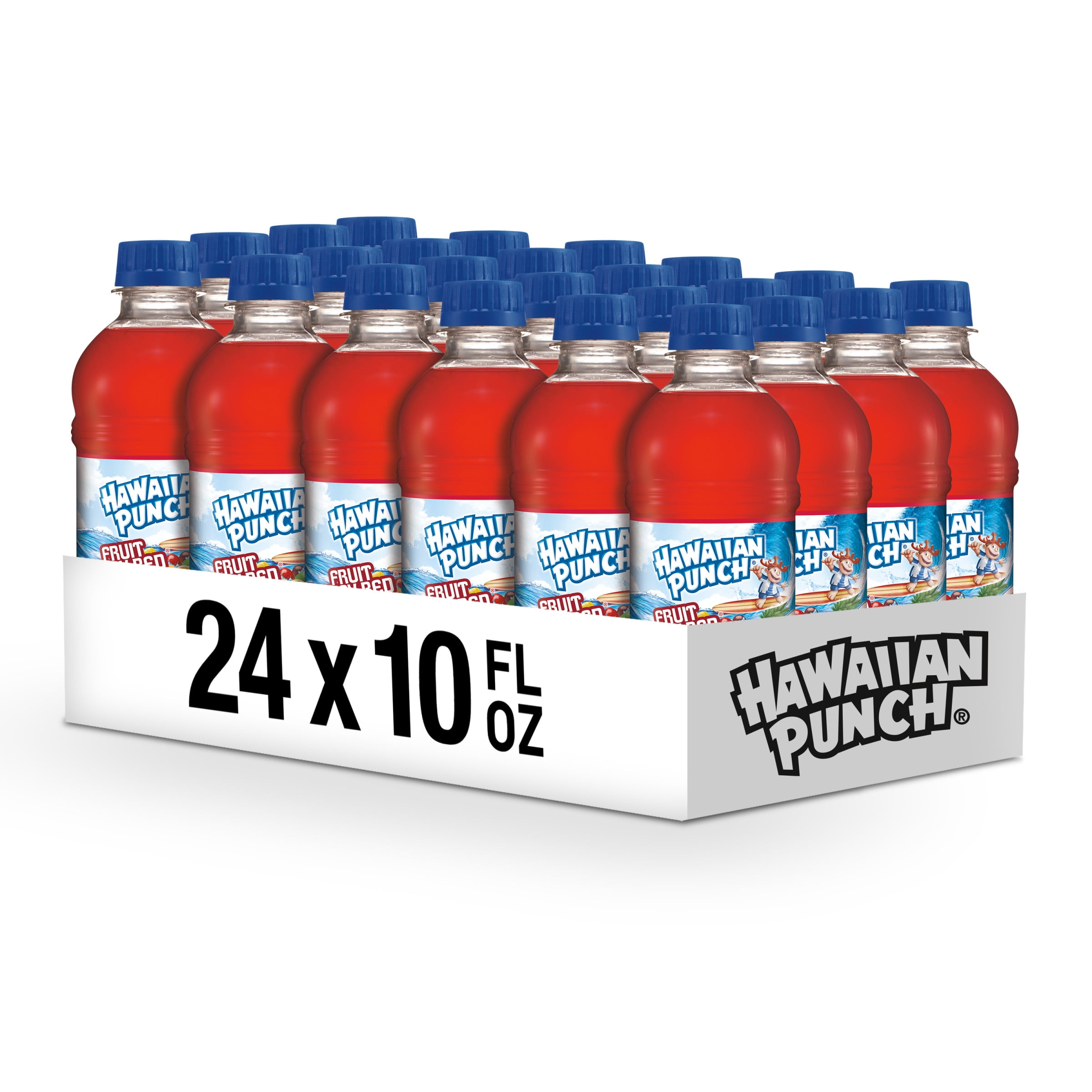(24 Bottles) Hawaiian Punch Fruit Juicy Red, 10 fl oz