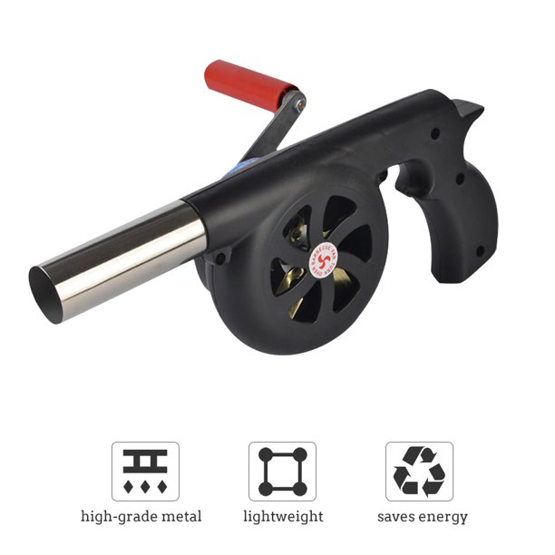 Outdoor Cooking BBQ Fan Air Blower Hand Crank Fan Air Blower Grill