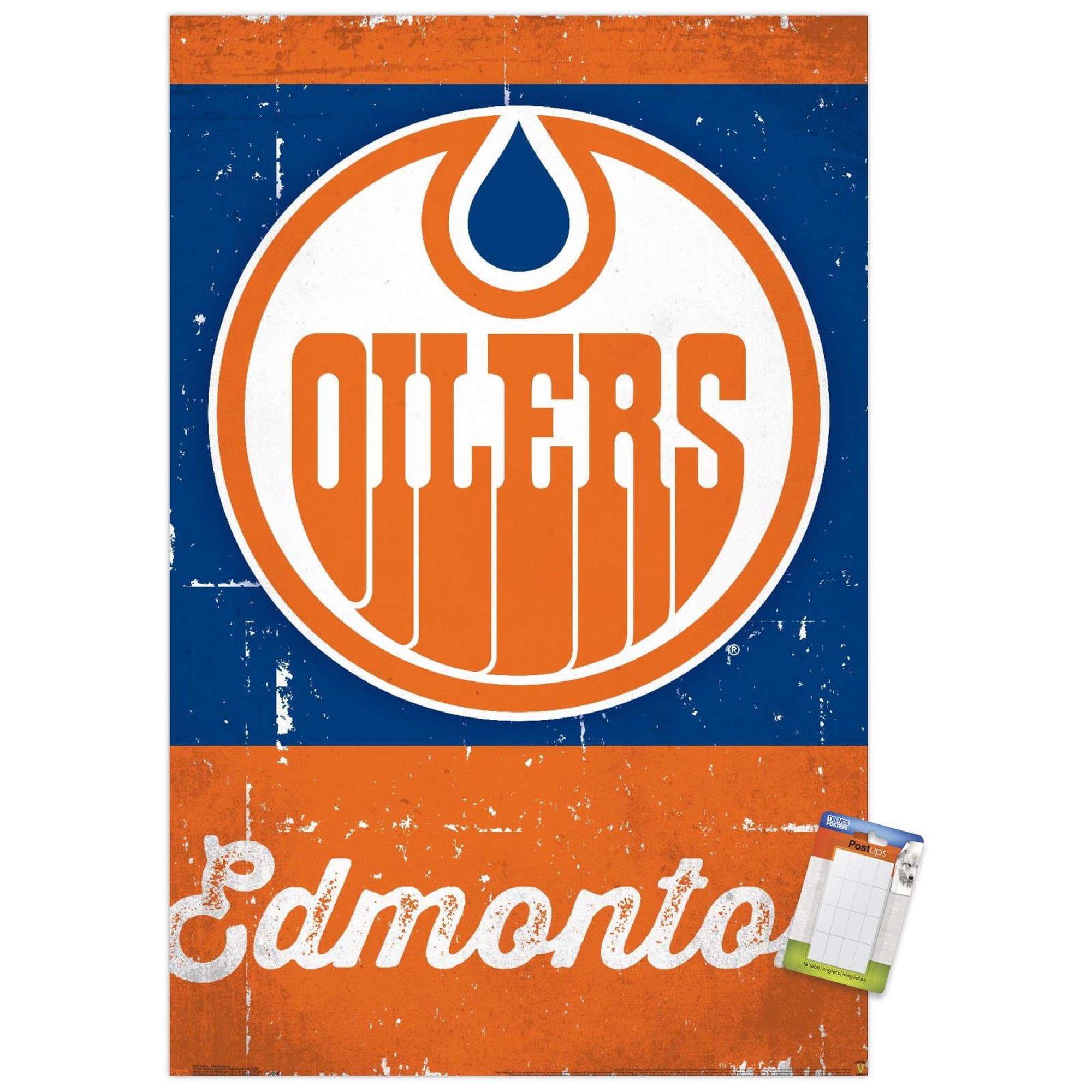 NHL Edmonton Oilers - Retro Logo 13 Wall Poster, 22.375" x 34"