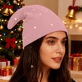 thumbnail image 2 of Novelty Elf Christmas Hat - Curled Tip Festive Beret with Bell for Holiday Party Celebration, 2 of 4