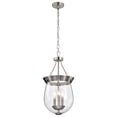 thumbnail image 3 of Nuvo Lighting Boliver 3 Light Pendant - 11 Inches - Brushed Nickel Finish - Clear Seeded Glass - Brushed Nickel, 3 of 17