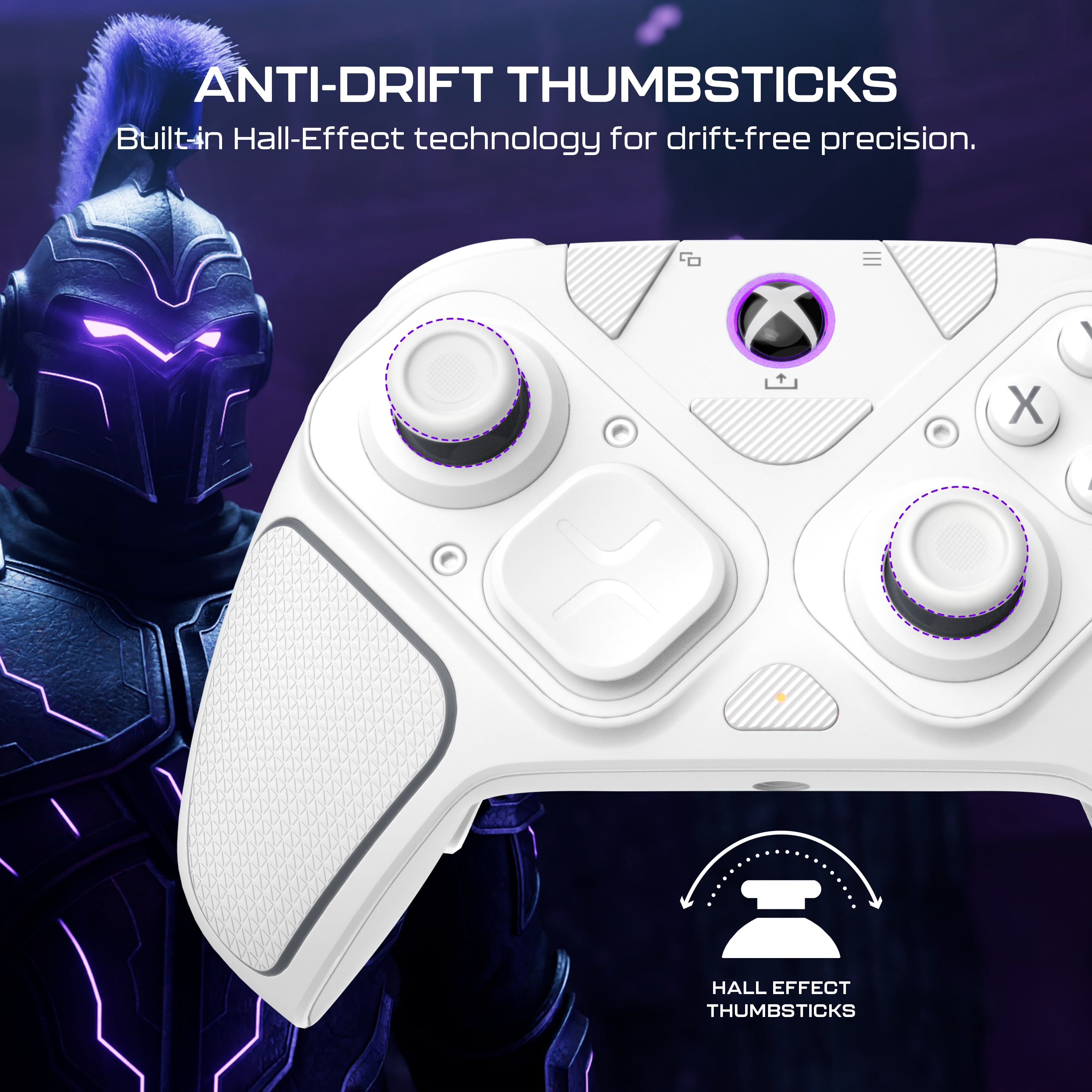 Turtle Beach Victrix Pro BFG Reloaded Wireless Modular Gaming Controller for Xbox Series X|S, Xbox One, & Windows PC; Bluetooth, Fightpad Module, Hall-Effect Thumbsticks/Triggers - White