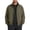 Green, variant on Men's Bomber Jacket Stand Collar Full Zip Up Jacket Solid Long Sleeve Flight Jackets Navy Size S