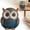 A, variant on 1Pcs Resin Owl Statue Decor, Home Decorative Figurine, Owls Decoration for Bookshelf, Cute Animal Sculpture for Desk,Living Room, Bird Ornament for Office Table, 4.9x3.0x5.9 Inch, White & Gold