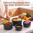 thumbnail image 6 of Onader 8-Piece Ceramic Bowls with Lid, Mixing Bowls Set of 4 for Kitchen Meal Prep Food Storage Leftover, Stoneware Serving Bowl for Cooking Baking, Starry Blue, 6 of 11