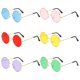 thumbnail image 1 of 2 uds., gafas redondas Hippie, coloridas gafas Retro Hippie, estilo 60 s, gafas circulares para favores de fiesta Sincero Hogar, 1 of 3