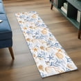 thumbnail image 4 of Summer Blue Washable Runner Rugs 2'x6', Yellow Coral Shell Starfish Ocean Marine Life Low Pile Throw Entryway Rug Non-Slip Sturdy Edge Binding Carpet for Indoor Bedside Entrance Bedside, 4 of 9