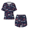 thumbnail image 4 of Lsque Nautical Style Sailboat Women's Short-Sleeved Pajama Set - 2 Piece Soft and Lightweight Sleepwear Set-XX-Large, 4 of 9