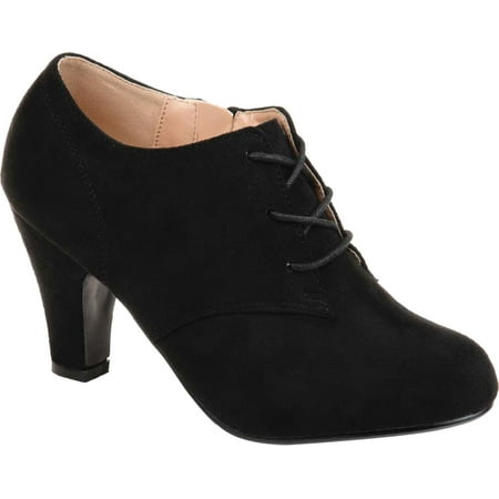 

Women s Journee Collection Leona Shootie Black Faux Suede 6.5 M