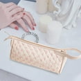 thumbnail image 3 of Pisexur Belleza Maquillaje Bolsa organizadora de viaje, bolsa de almacenamiento portátil que puede guardar secador de pelo y accesorios, viene con un asa lindapara mujeres y hombres, 3 of 4