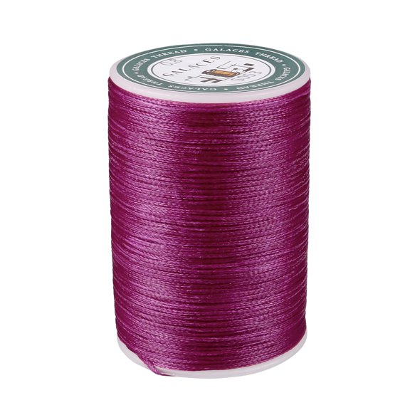 Uxcell 98 Yards 150D/0.8mm Leather Sewing Thread Polyester Waxed Cord, Purple