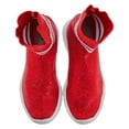 thumbnail image 3 of Joshua Sanders Ladies Red Sneakers Sock All Strass, Brand Size 35 ( US Size 5 ), 3 of 3