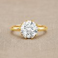 thumbnail image 3 of Rosec Jewels IGI Certified Lab Grown Diamond 4 Carat Engagement Ring - E-VS1 Quality - Jewelry for Special Occasions, 14K Yellow Gold, US 10.50, 3 of 8