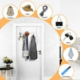 thumbnail image 2 of Skycase Over the Door Hooks, Door Hangers Hooks with 6 Hooks, Heavy Duty Hook Coat Rack for Living Room, Bathroom, Bedroom, Kitchen Hanging Clothes, Towels, Hats, Coats, Bags,Double Layer, 2 of 9