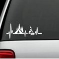 thumbnail image 2 of Camping Tent Kayak Heartbeat Lifeline Decal Sticker C1162, 2 of 2