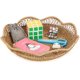 thumbnail image 4 of Cesta de fruta, cesta de mimbre, cesta de encaje, mesa de decoración, almacenamiento de pan. Dulces afrutados (30cm) Feliz Sencillez, 4 of 5